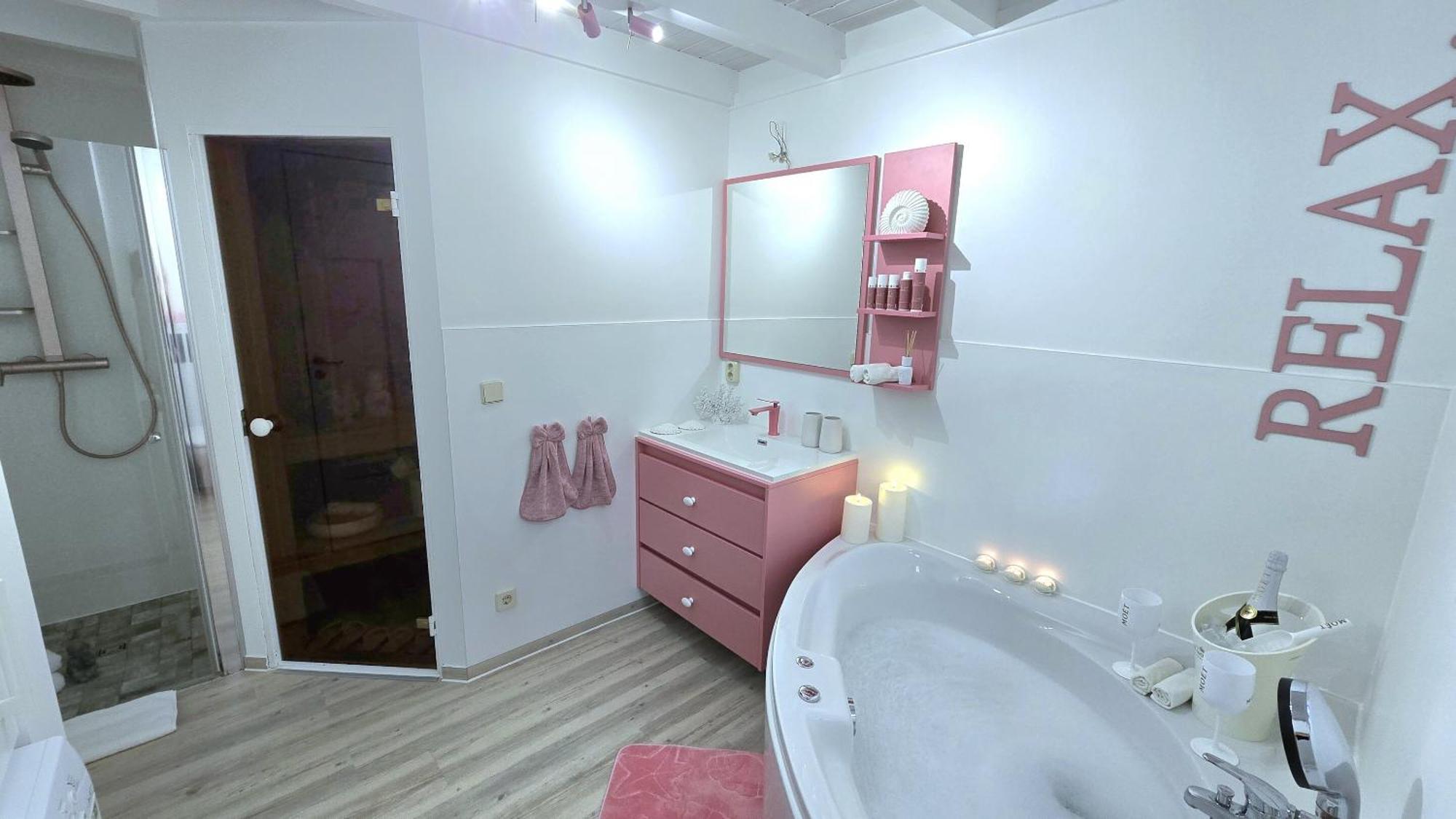 Pink Und Meer - Meerblick, Sauna, Kamin & Whirlpool 바베 외부 사진