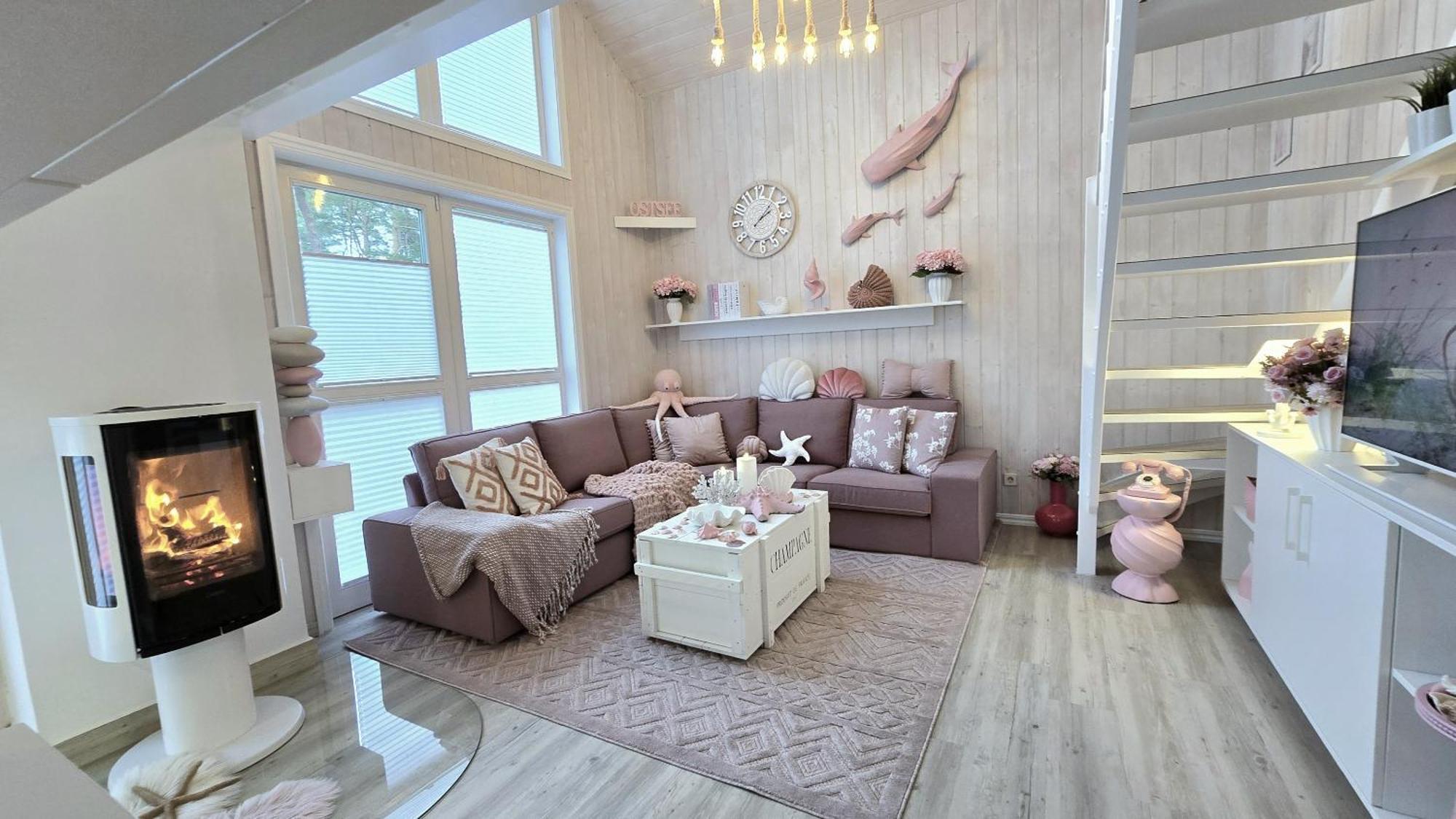 Pink Und Meer - Meerblick, Sauna, Kamin & Whirlpool 바베 외부 사진